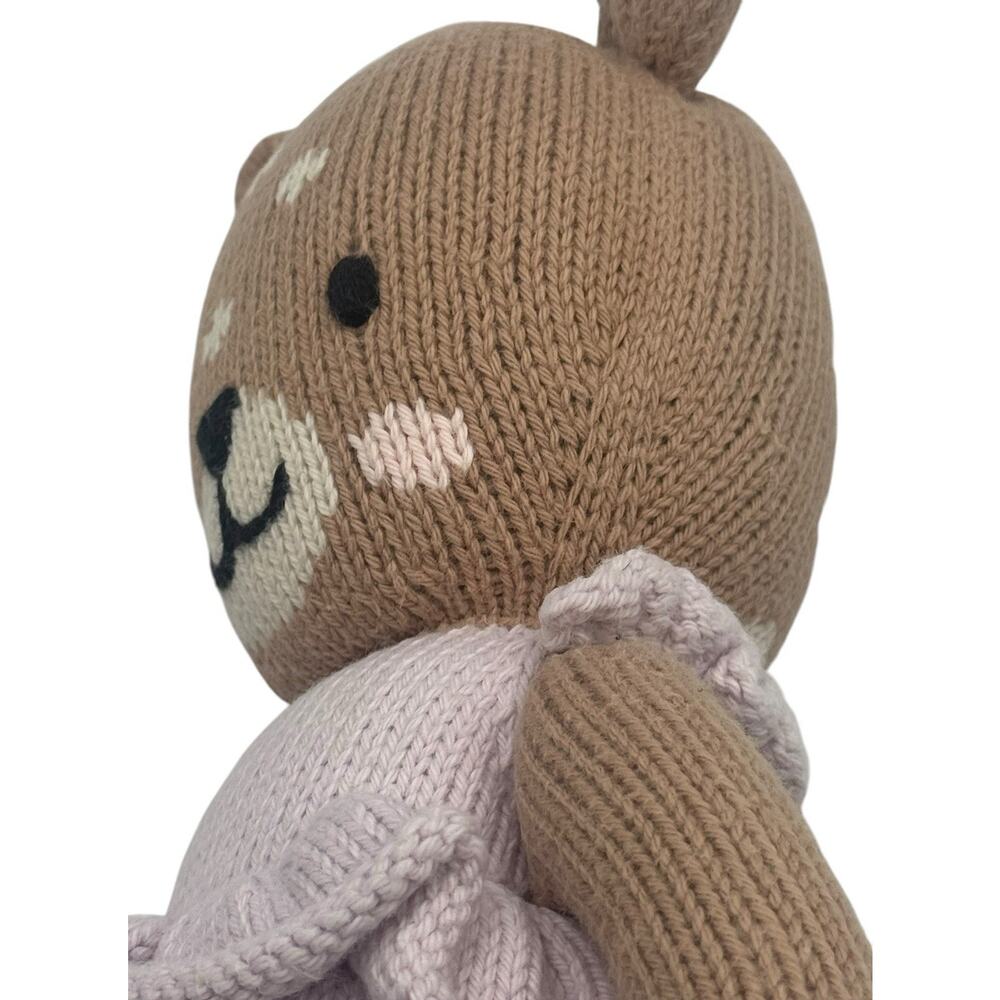 Cuddle + Kind Violet the Fawn Deer Plush Knit Stuffed Animal 14" Handmade Peru - Picture 7 of 8